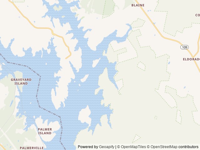 Map of King's Mountain Point Picnic Pavilion (NC) location at Troy, NC, United States