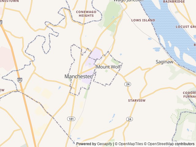 Map for 2016 Starcraft AR One 17XTH near Mount Wolf, PA