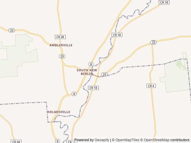 Map of River Valley Campground LLC location at South New Berlin, NY, United States