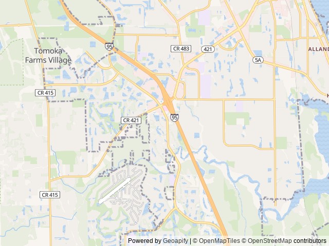 Map for 2021 Palomino Puma 28-FQDB near Port Orange, FL