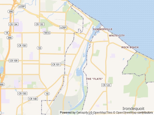 Map for 2019 Coachmen RV Freelander 21QBC Chevy 4500 near Rochester, NY