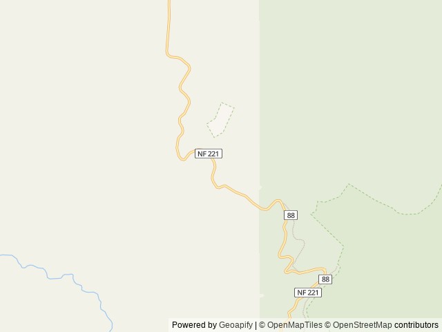 Map of Adams Ranger Station location at Grangeville, ID, United States