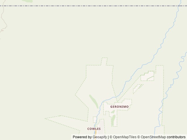 Map of Jacks Creek Group Area location at Pecos, NM, United States