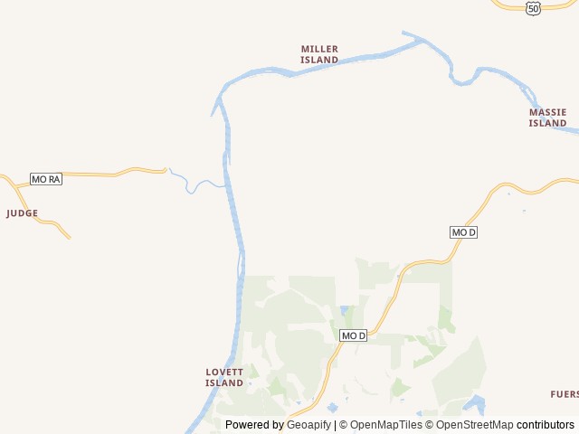 Map of Belle River Retreat location at Linn, MO, United States