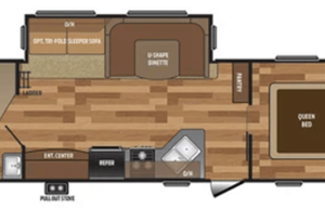 The Hideout | Bunkhouse Sleeps 10 | LED Awning