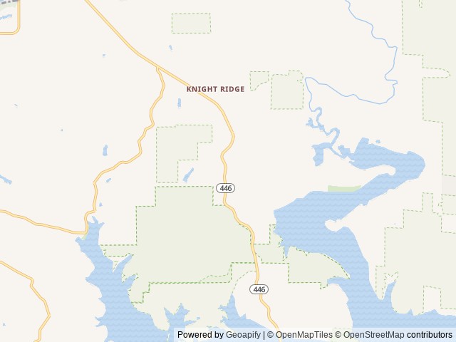 Map of Knightridge Campground location at Bloomington, IN, United States
