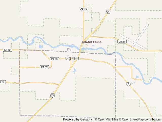 Map of Big Falls City Campground & Big Falls Horse Camp location at Big Falls, MN, United States