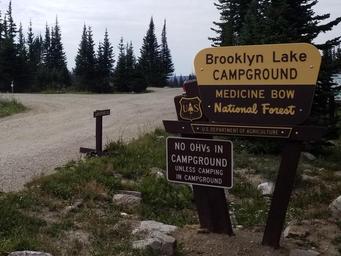 Brooklyn Lake Entrance Sign