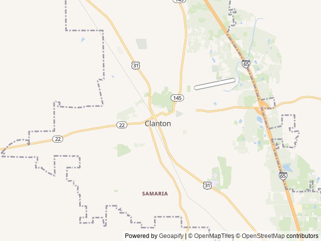 Map for Live the lake life! near Clanton, AL