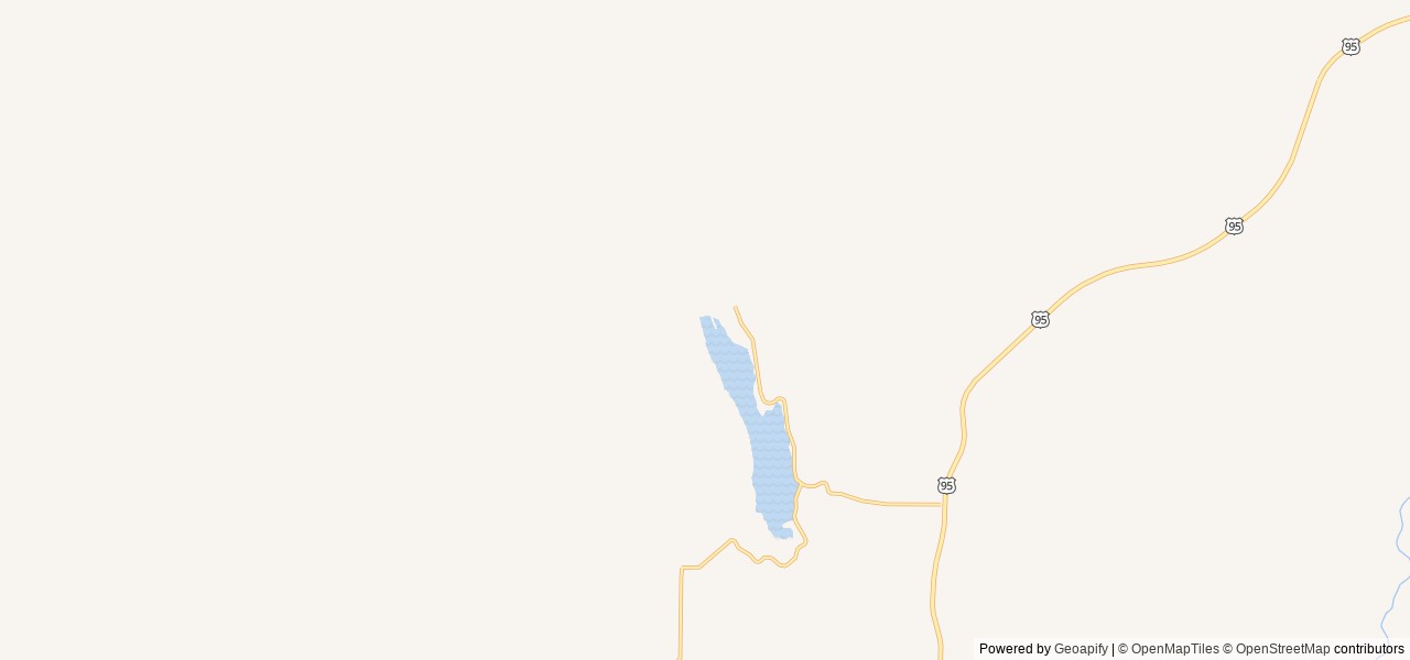 Map of Mann Creek Campground location at Weiser, ID, United States