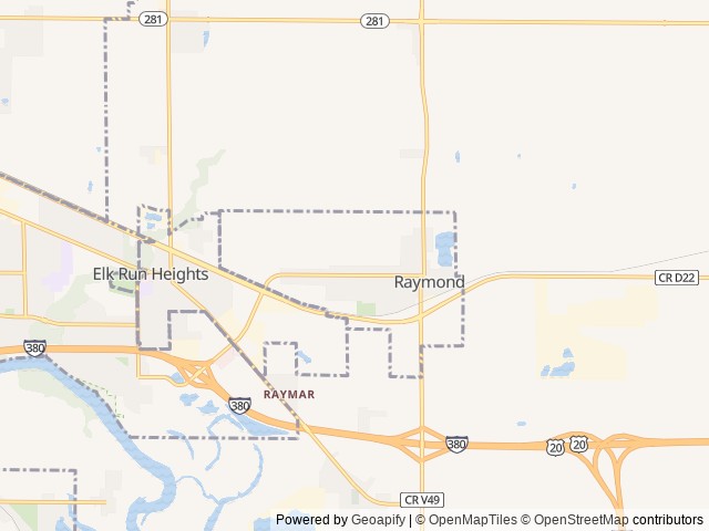 Map for 2021 Forest River RV Cherokee Grey Wolf 23MK near Raymond, IA