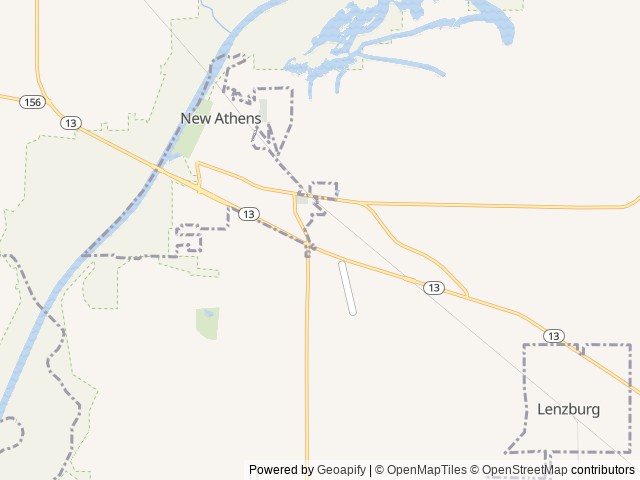 Map for 2018 Forest River RV Salem Hemisphere Hyper-Lyte near New Athens, MO