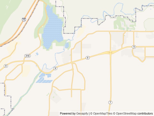 Map of Zions Gate RV Resort location at Hurricane, UT, United States