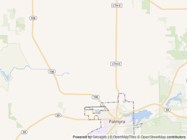Map of Circle K Campground location at Palmyra, WI, United States