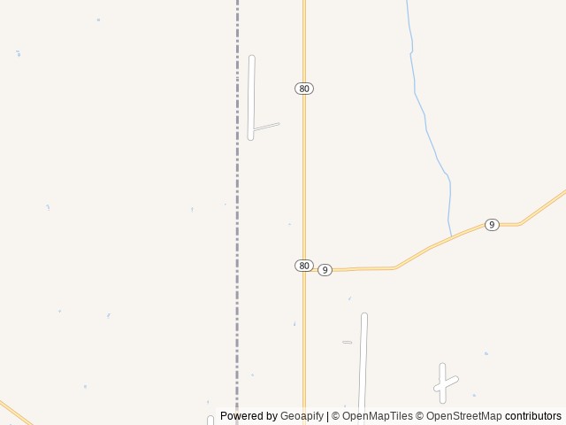 Map of Rusty's RV Ranch location at Rodeo, NM, United States