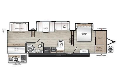 2024 Forest River Bunkhouse- Huge Outdoor Kitchen!