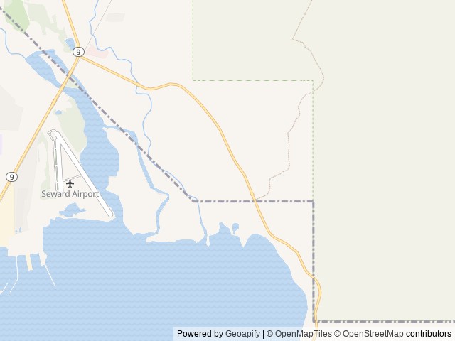 Map of RipTide Rv Resort location at Seward, AK, United States
