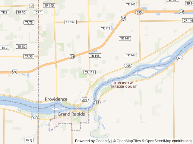 Map for 2015 Forest River RV Charleston 430BH Bunks Diesel near Grand Rapids, OH