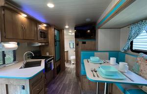 Modern 50s Style Travel Trailer with Outdoor TV!