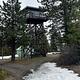 Exterior view of Fivemile Lookout tower.