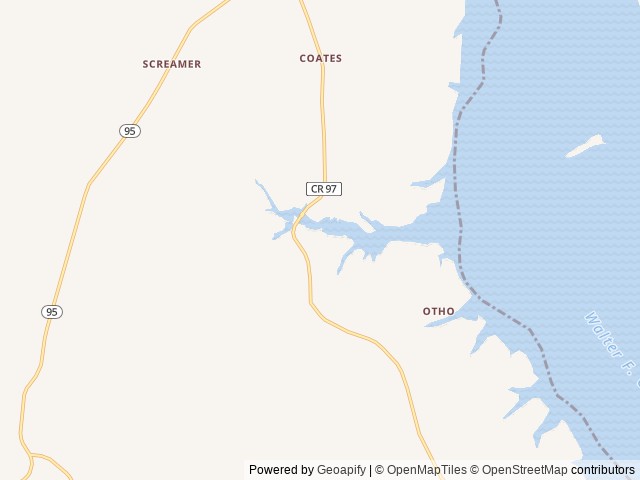 Map of Hidden Oaks RV and Cabins location at Abbeville, AL, United States
