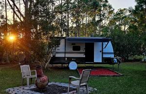 New 2025 RV Stationary. Rural area.