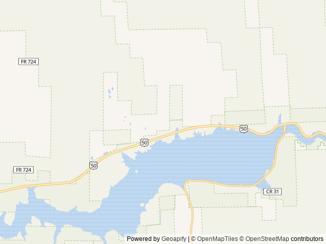 Map of Stevens Creek Campground location at Gunnison, CO, United States