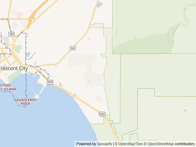 Map for Family Friendly Tiny Bunkhouse near Crescent City, OR