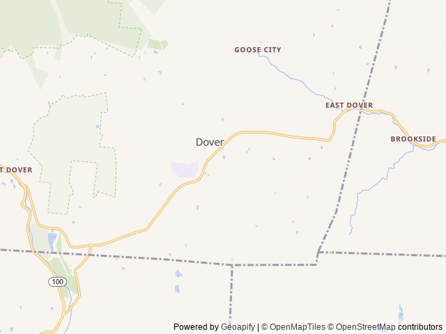 Map of Mount Snow Yurt location at Dover, VT, United States