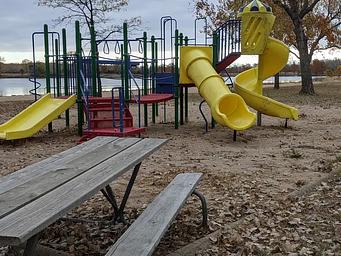 Playground by the beach at Outlet Park