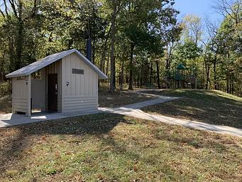 Vault Toilet and Playground