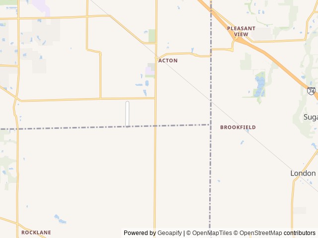 Map for Mildred the bunkhouse family camper near Indianapolis, OH