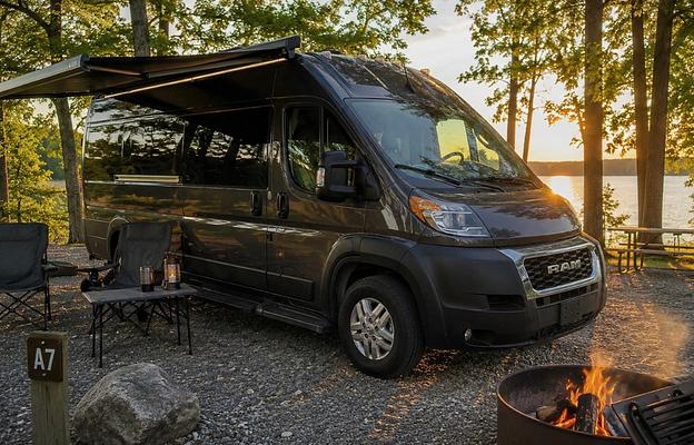 Luxury camper van adventure