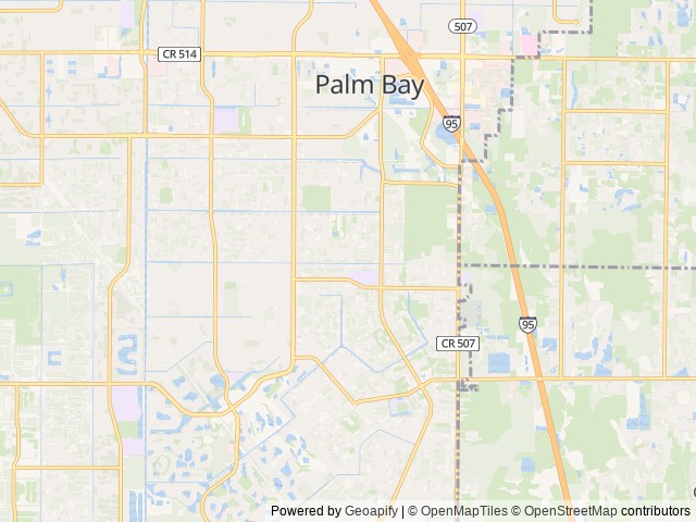 Map for Retro camping experiences near Palm Bay, FL