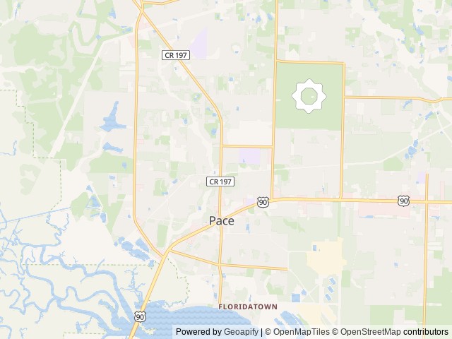 Map for Cozy, Comfy bunkhouse near Pace, AL