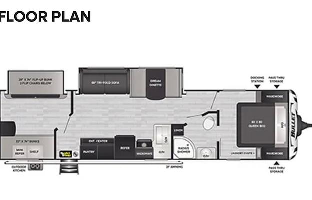 2023 Keystone Bullet w/ Bunkhouse - Sleeps up to 8