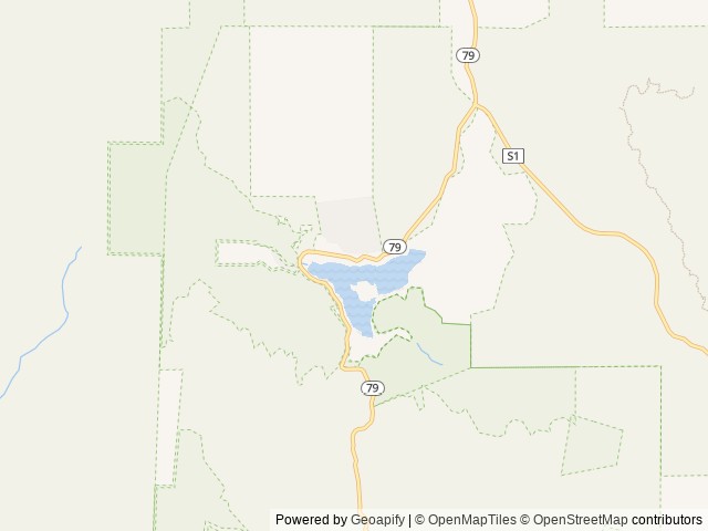 Map of Lake Cuyamaca Recreation and Park District location at Julian, CA, United States