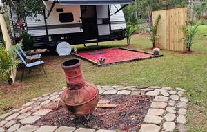 New 2025 RV Stationary. Rural area.