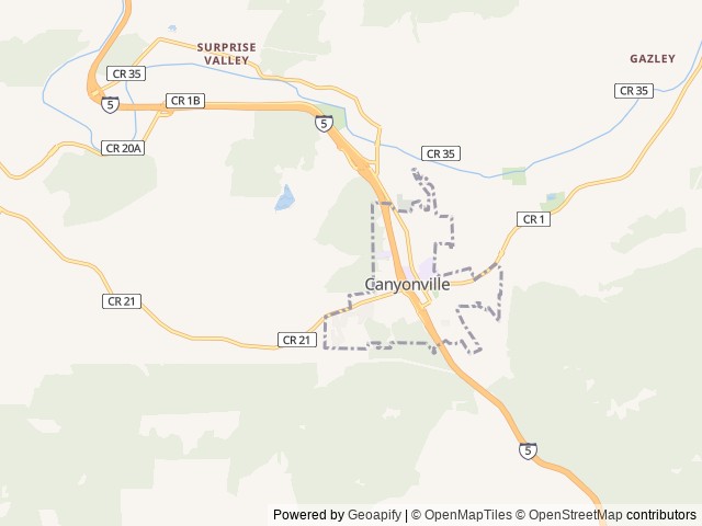 Map for 2015 Forest River RV R Pod RP-182G near Canyonville, OR