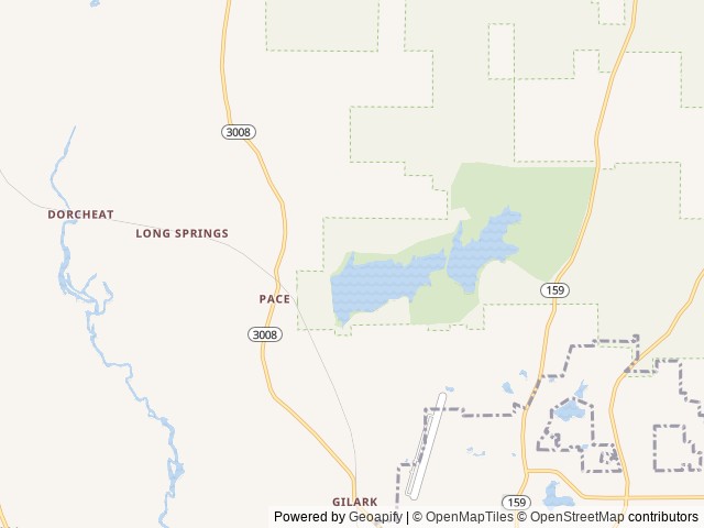 Map of Beaver Dam Campground (Kisatchie National Forest, LA) location at Minden, LA, United States