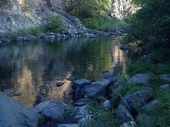 Smith River and rocky surroundings