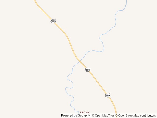 Map of Warren Bridge Campground location at Pinedale, WY, United States