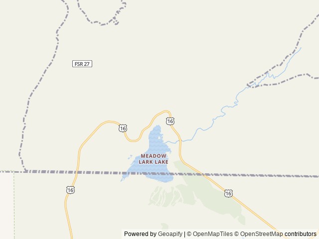 Map of Lakeview Bighorn location at Ten Sleep, WY, United States