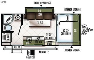 2018 Forest River RV Flagstaff E-Pro 19FBS