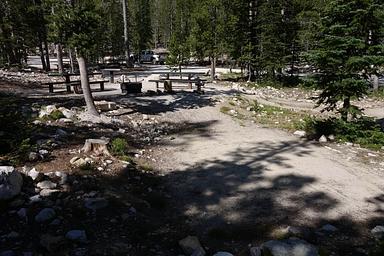 One of Two Tent Pads at Site 3 (Double Site) - View From Tent Pad Looking Toward Campsite