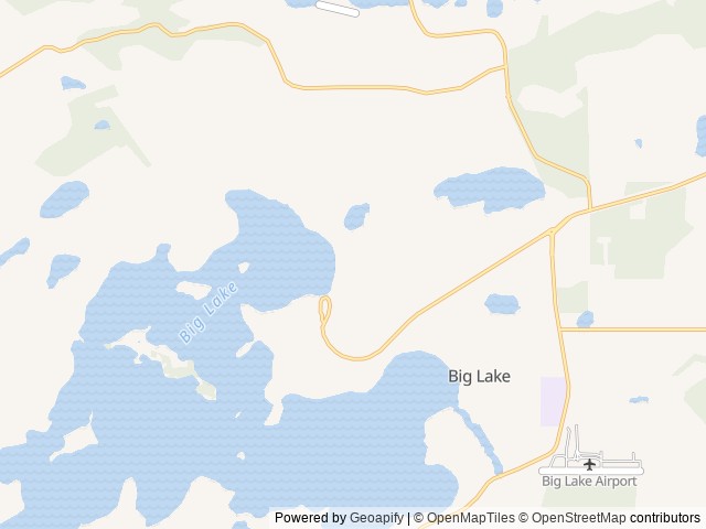 Map of Big Lake North State Recreation Site location at Wasilla, AK, United States