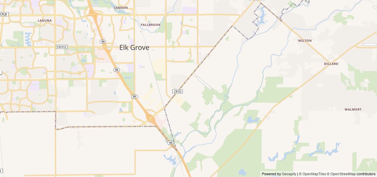 Map for Raymond's Prime Time 24DBS Travel Trailer near Elk Grove, CA