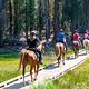 Horseback riders at Summit Lake Trailhead