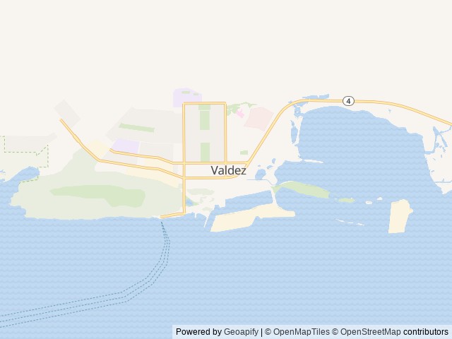 Map of Eagles Rest RV Park & Cabins location at Valdez, AK, United States