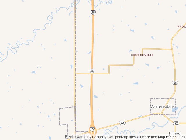 Map for 2018 Keystone RV Fuzion 417 near Prole, IA